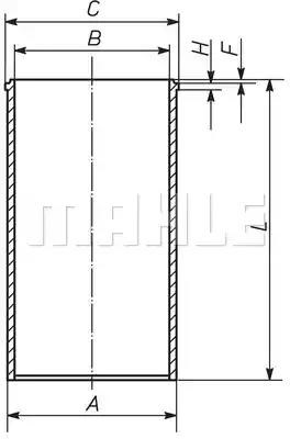 Гільза поршнева 213WT0300 MAHLE