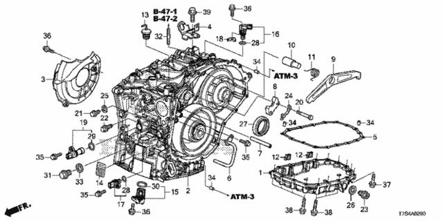 Прокладка піддону АКПП 218145T0000 HONDA
