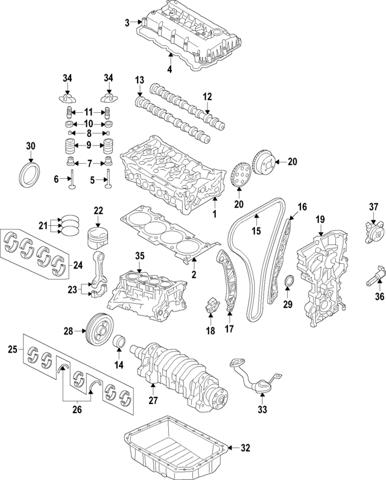 Сальник клапана (маслознімний), випускного 222242B001 HYUNDAI