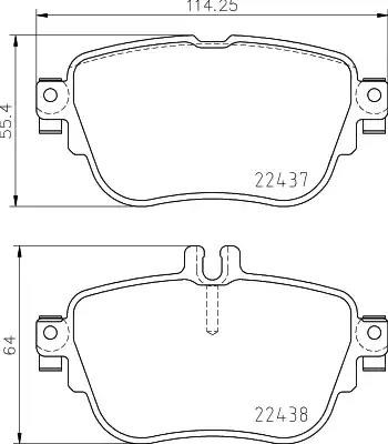 Задні колодки 2243701 TEXTAR
