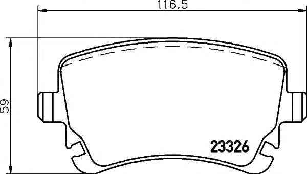 Задні колодки 2332601 TEXTAR