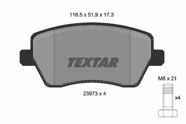 Тормозні колодки 2397301 TEXTAR