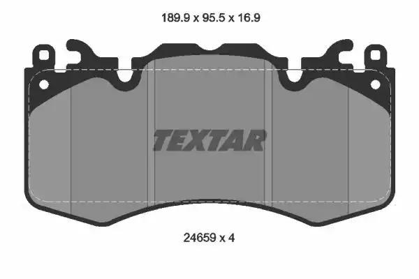 Колодки передні 2465901 TEXTAR