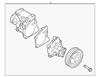 Помпа водяна, (насос) охолодження Кіа Оптіма