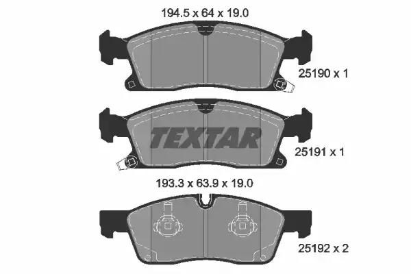 Дискові гальма 2519002 TEXTAR