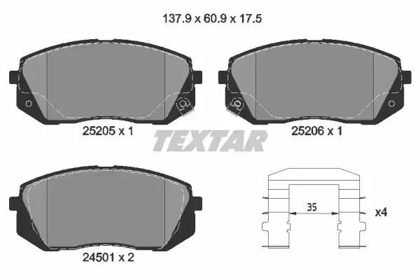 Дискові гальма 2520501 TEXTAR