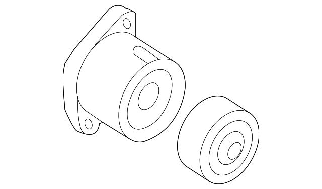 Натяжна планка поліклинового ременя 252812GGB3 HYUNDAI