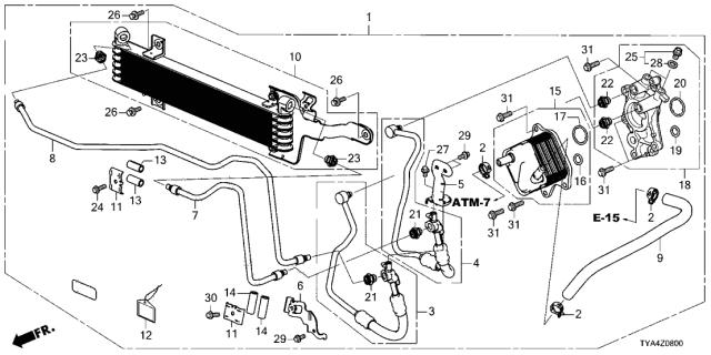 Кільце ущільнювача фільтра АКПП 255645LJA01 HONDA