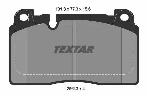 Тормозні колодки 2564302 TEXTAR