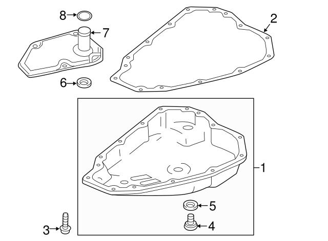 Прокладка пробки піддону АКПП 2705A012 MITSUBISHI