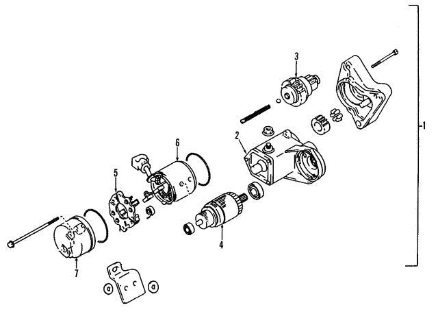 Щеткодеpжатель стартера 2813031040 TOYOTA