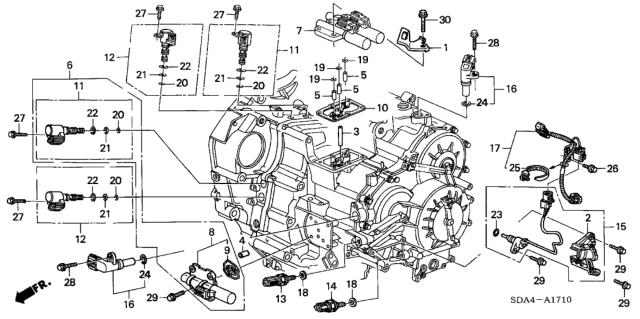 Клапан тиску масла КПП 28600RKE004 HONDA