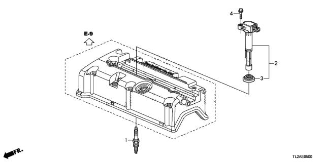 Котушка запалювання 30520RL5A01 HONDA