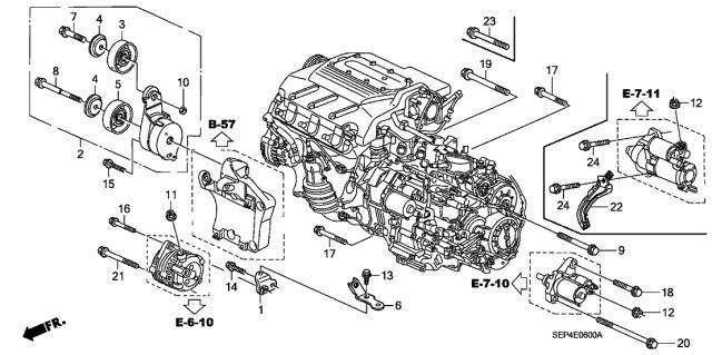 Ролик натягувача приводного ременя 31180RCAA02 HONDA