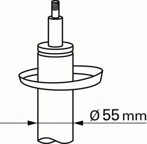 Стойка амортизатора передняя 312615 SACHS