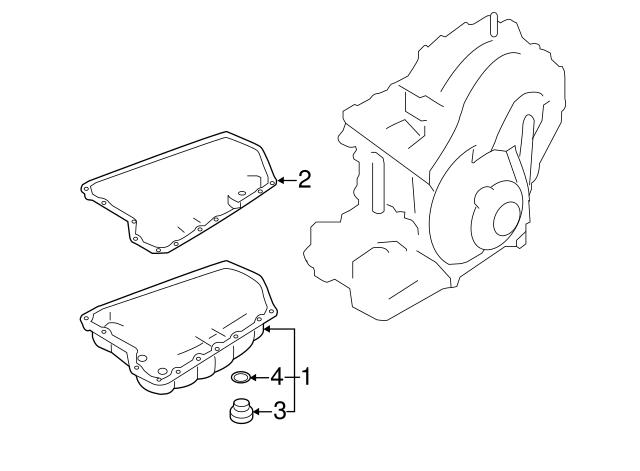 Прокладка піддону АКПП 313971XE0A NISSAN