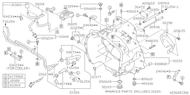Болт піддона 32103AA080 SUBARU