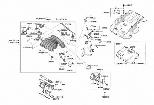 Прокладка дросельної заслінки 351013E100 HYUNDAI