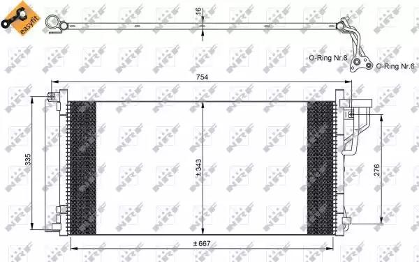 Конденсатор кондиціонера 35962 NRF