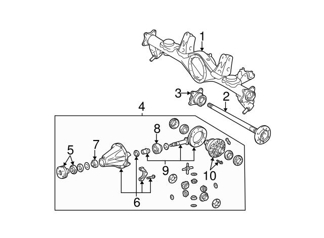 Фланець хвостовика заднього редуктора 4120435100 TOYOTA