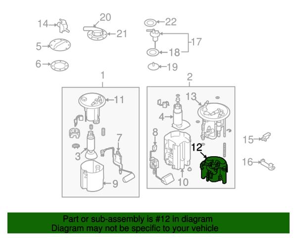 Фільтр палива Субару Імпреза III