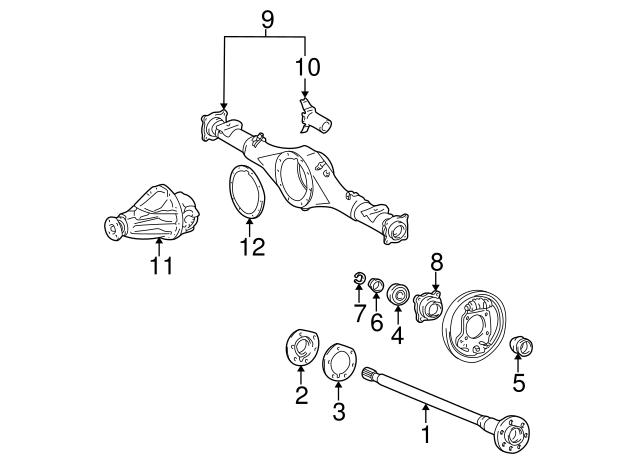 Кільце стопорне підшипника задньої півосі 4242320010 TOYOTA