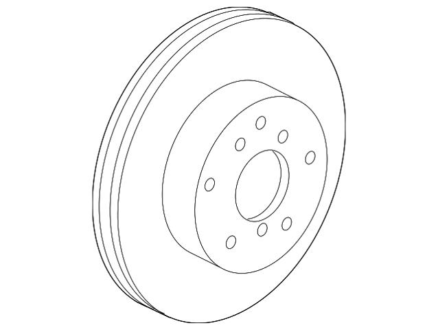 Диск гальмівний передній 435120T010 TOYOTA