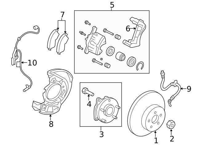 Гальмо дискове переднє 4351233150 TOYOTA