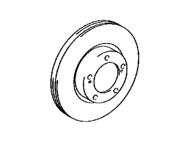 Гальмо дискове переднє 4351260180 TOYOTA
