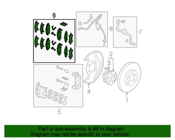 Колодки передні 45022SZAA01 HONDA