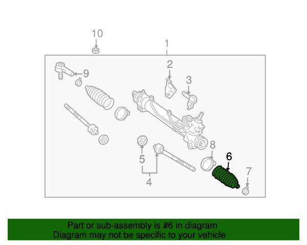 Пильник рульової рейки 4553559065 TOYOTA