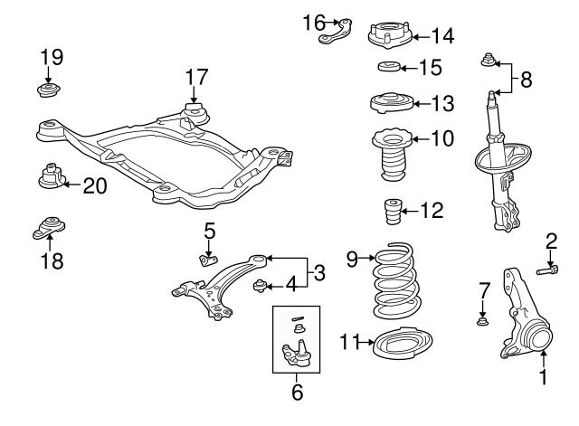 Проставка (гумове кільце) пружини передньої, нижня 4815833020 TOYOTA