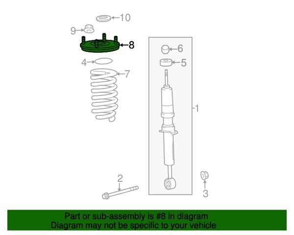 Кріплення переднього амортизатора 486090C030 TOYOTA