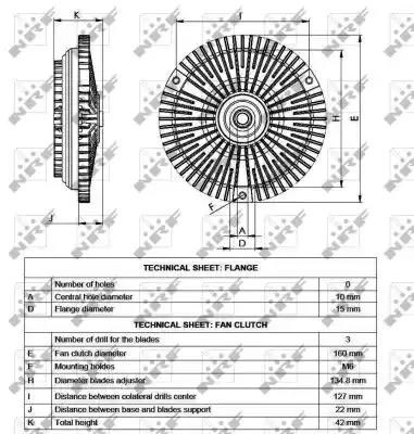 В'язкова муфта вентилятора 49540 NRF