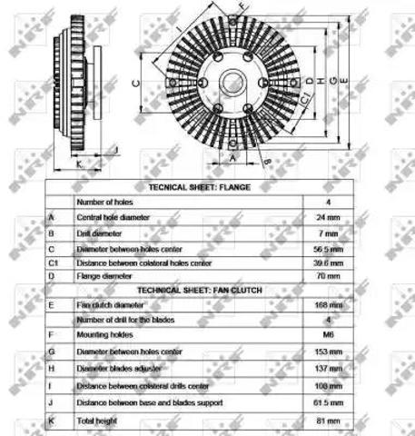 Термомуфти охолодження радіатора 49547 NRF