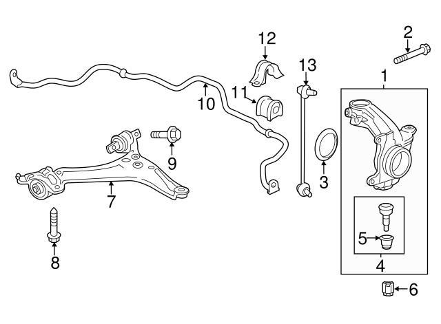 Подушка стабілізатора 51306T2AA01 HONDA