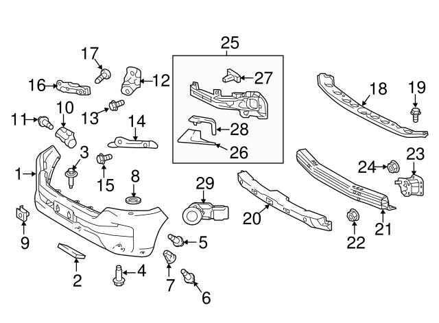 Праве кріплення переднього бампера 5211560250 TOYOTA
