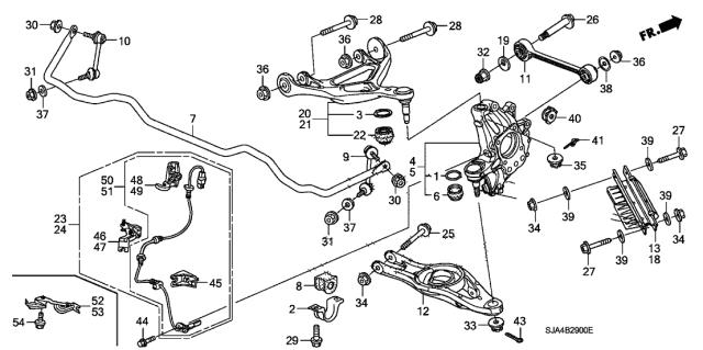 Стійка стабілізатора задня 52321SJA013 HONDA
