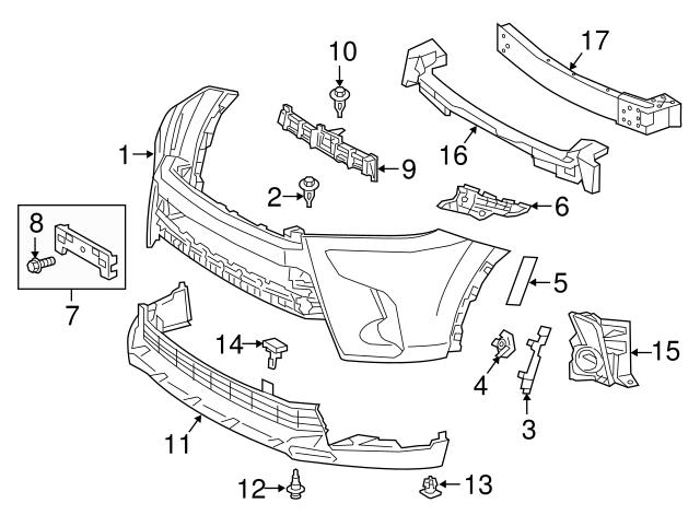Кронштейн бампера переднього, лівий 525360E030 TOYOTA