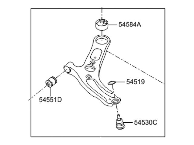 Ходова 545003X000 HYUNDAI