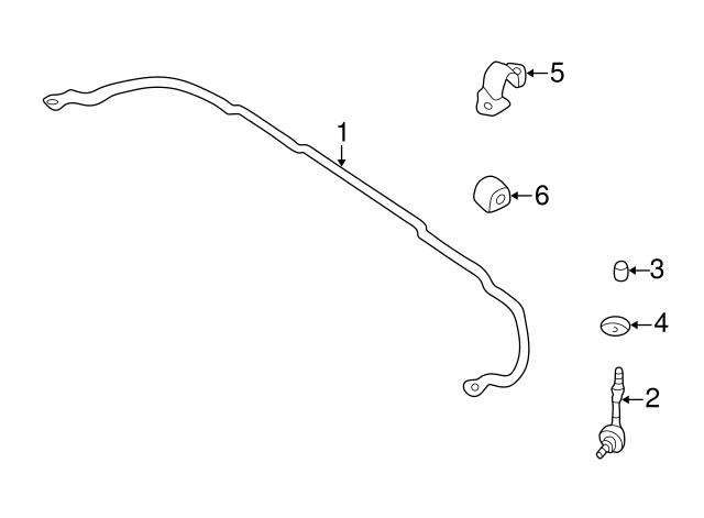 Опора стабілізатора 546130E015 NISSAN