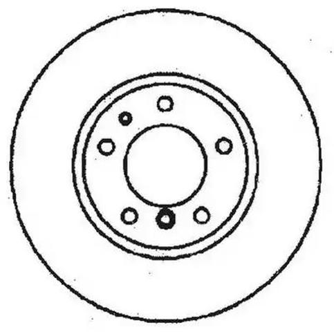 Диск переднього гальма 561476JC BENDIX