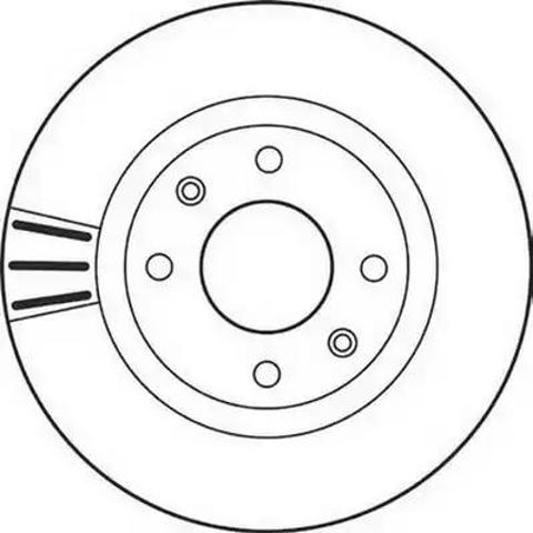 Диск переднього гальма 562128JC BENDIX