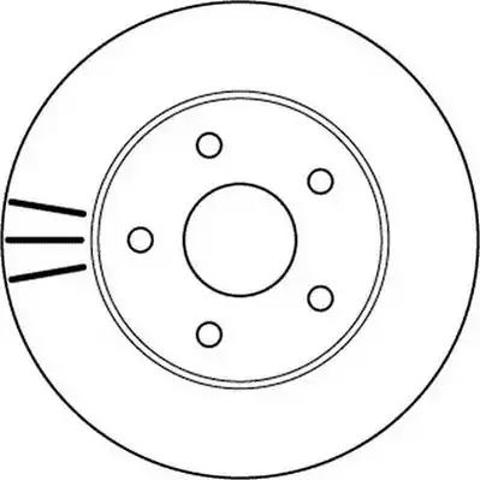 Гальмо дискове переднє 562147JC BENDIX