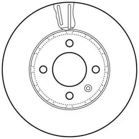Диск переднього гальма 562727JC BENDIX