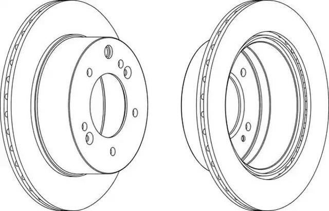 Диск заднього гальма 562895JC1 BENDIX