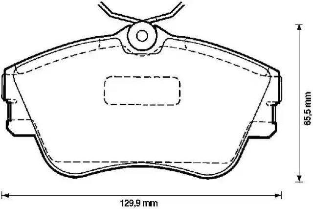 Колодки гальмівні дискові комплект 571847J BENDIX
