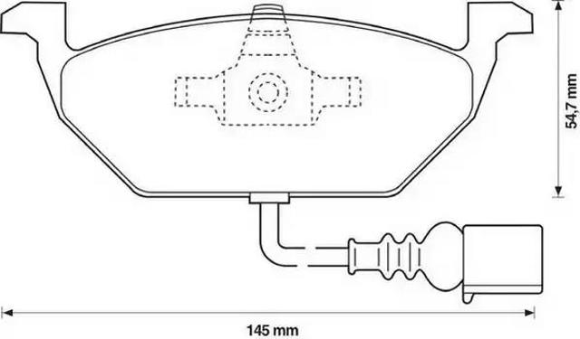 Колодки передні 571971D BENDIX