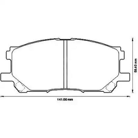 Передні гальмівні колодки 572562J BENDIX