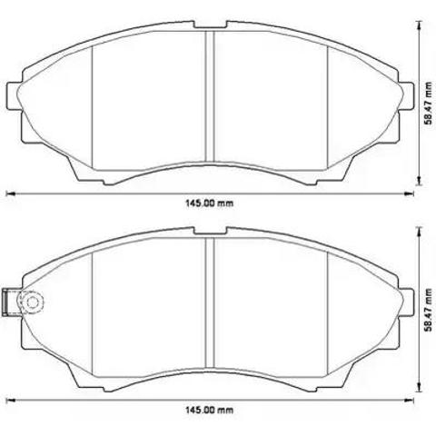 Колодки передні 572572J BENDIX